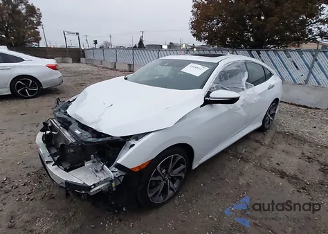 2019 Honda Civic Touring from USA, damaged, VIN JHMFC1F99KX005851